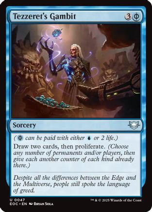Tezzeret's Gambit (EOC-047) - uncommon