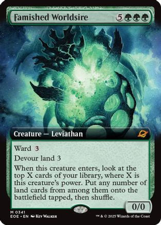 Famished Worldsire (Extended Art) (EOE-341) - mythic - Foil