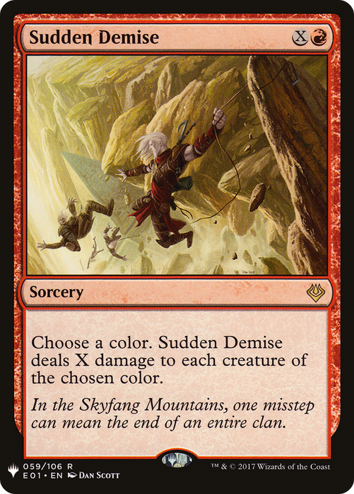 Sudden Demise (LIST-E01-59) - rare