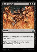 Reckless Spite (WOC-117) - uncommon