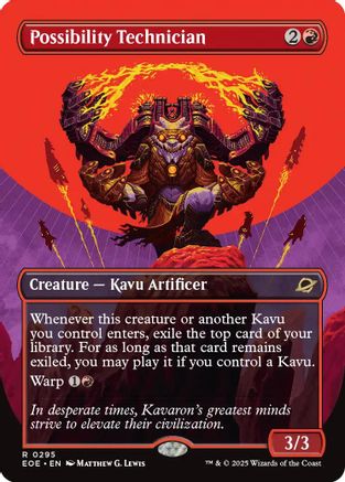 Possibility Technician (Borderless) (EOE-295) - rare - Foil