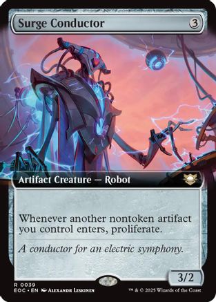 Surge Conductor (Extended Art) (EOC-039) - rare