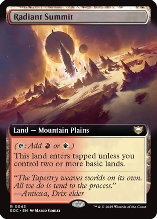 Radiant Summit (Extended Art) (EOC-043) - rare