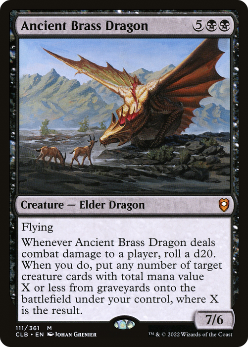 Ancient Brass Dragon (CLB-111) - mythic