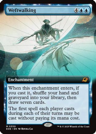 Weftwalking (Extended Art) (EOE-330) - mythic - Foil