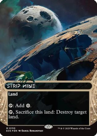 Strip Mine (0130) (Borderless) (Galaxy Foil) (EOS-130) - mythic - Foil