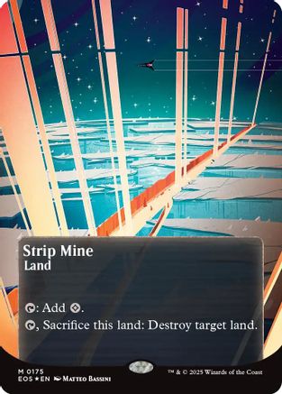 Strip Mine (0175) (Borderless) (Galaxy Foil) (EOS-175) - mythic - Foil