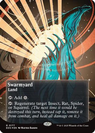 Swarmyard (0177) (Borderless) (Galaxy Foil) (EOS-177) - rare - Foil