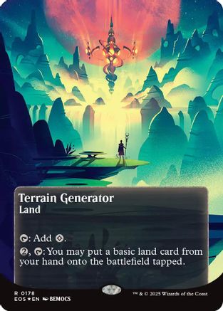 Terrain Generator (0178) (Borderless) (Galaxy Foil) (EOS-178) - rare - Foil
