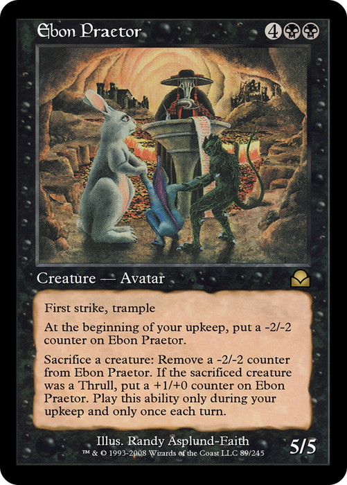 Ebon Praetor (ME2-089) - rare