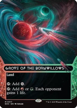 Grove of the Burnwillows (0017) (Borderless) (EOS-017) - mythic - Foil