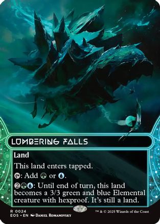 Lumbering Falls (0024) (Borderless) (EOS-024) - rare - Foil