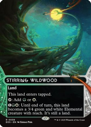 Stirring Wildwood (0039) (Borderless) (EOS-039) - rare - Foil