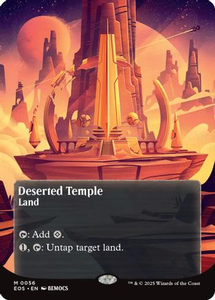 Deserted Temple (0056) (Borderless) (EOS-056) - mythic - Foil