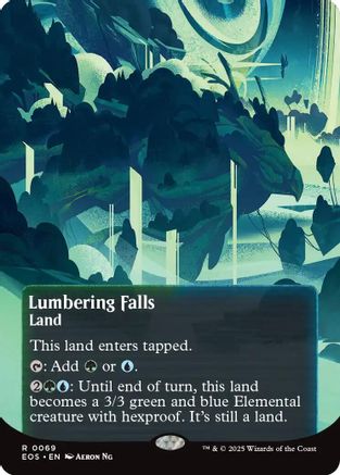 Lumbering Falls (0069) (Borderless) (EOS-069) - rare - Foil
