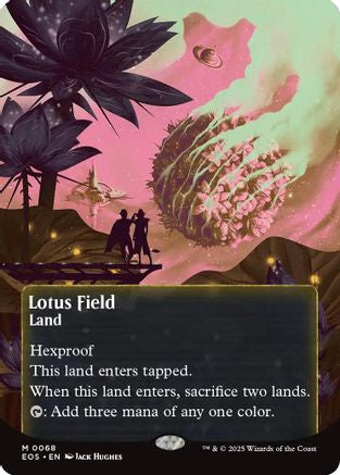 Lotus Field (0068) (Borderless) (EOS-068) - mythic - Foil