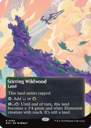 Stirring Wildwood (0084) (Borderless) (EOS-084) - rare - Foil