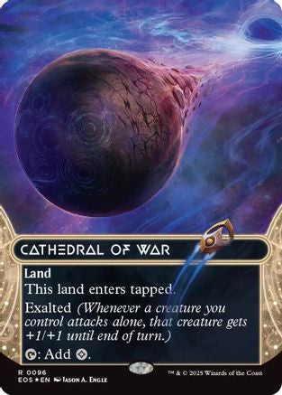 Cathedral of War (0096) (Borderless) (Galaxy Foil) (EOS-096) - rare - Foil