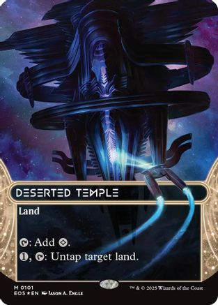 Deserted Temple (0101) (Borderless) (Galaxy Foil) (EOS-101) - mythic - Foil