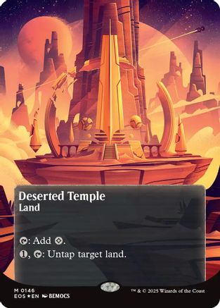 Deserted Temple (0146) (Borderless) (Galaxy Foil) (EOS-146) - mythic - Foil