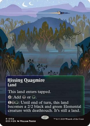 Hissing Quagmire (0154) (Borderless) (Galaxy Foil) (EOS-154) - rare - Foil