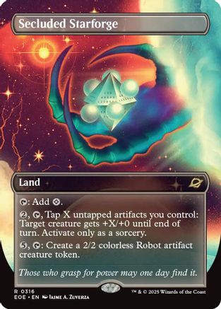 Secluded Starforge (Borderless) (EOE-316) - rare - Foil