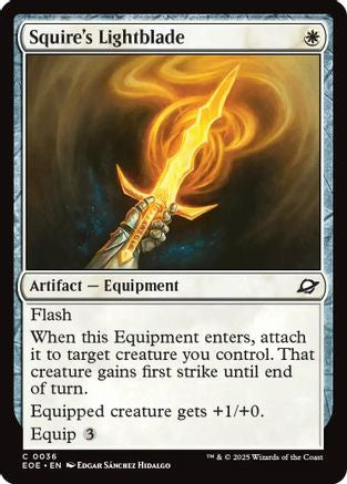 Squire's Lightblade (EOE-036) - common - Foil