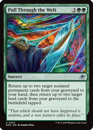 Pull Through the Weft (EOE-202) - uncommon - Foil