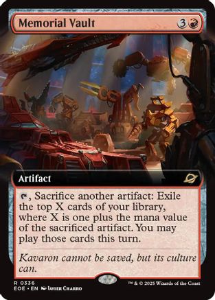 Memorial Vault (Extended Art) (EOE-336) - rare - Foil
