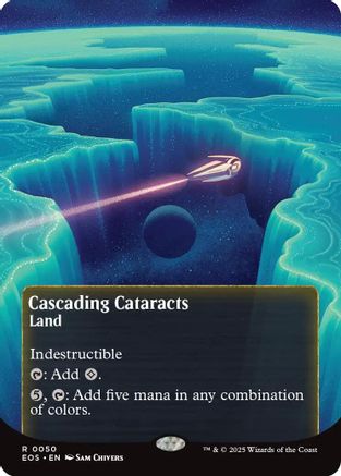 Cascading Cataracts (0050) (Borderless) (EOS-050) - rare - Foil