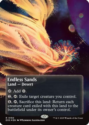Endless Sands (0150) (Borderless) (Galaxy Foil) (EOS-150) - rare - Foil