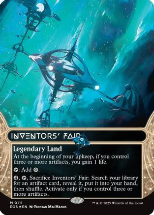 Inventors' Fair (0111) (Borderless) (Galaxy Foil) (EOS-111) - rare - Foil