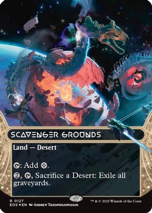 Scavenger Grounds (0127) (Borderless) (Galaxy Foil) (EOS-127) - rare - Foil