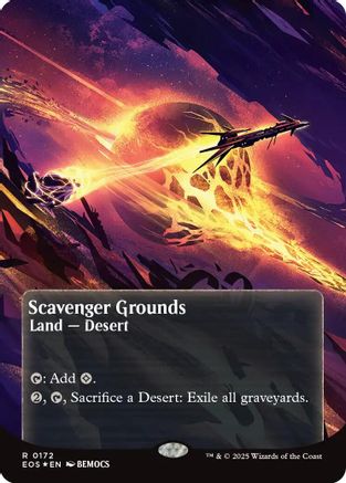 Scavenger Grounds (0172) (Borderless) (Galaxy Foil) (EOS-172) - rare - Foil