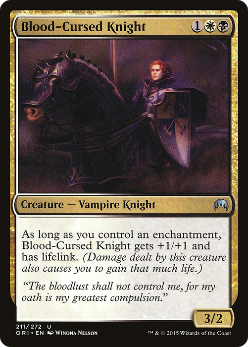 Blood-Cursed Knight (ORI-211) - uncommon - Foil