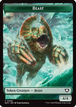 Beast (0006) // Lander Double-Sided Token (EOC-6 // 8) - token