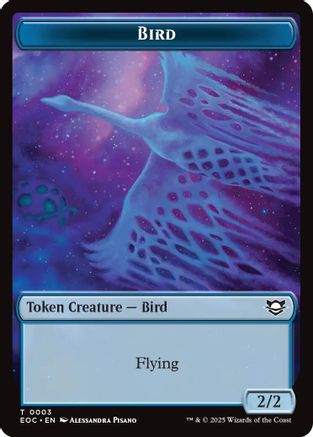 Bird // Golem (0012) Double-Sided Token (EOC-3 // 12) - token