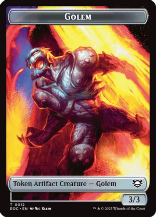 Golem (0012) // Golem (0014) Double-Sided Token (EOC-12 // 14) - token