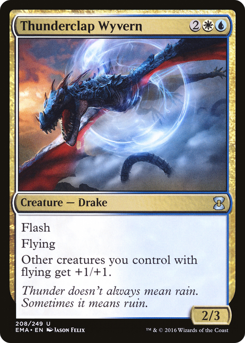 Thunderclap Wyvern (EMA-208) - uncommon - Foil