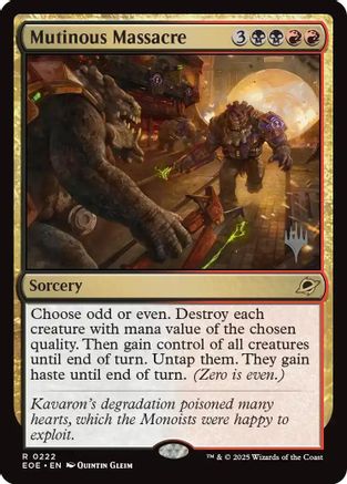 Mutinous Massacre (PPEOE-222) - rare - Foil