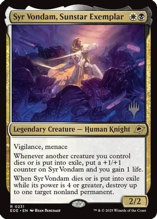 Syr Vondam, Sunstar Exemplar (PPEOE-231) - rare