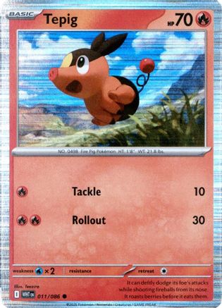 Tepig (011/086) - MCP  - Common - Holofoil
