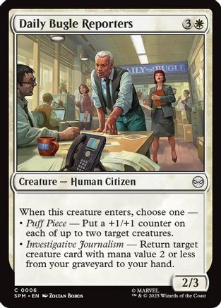 Daily Bugle Reporters (SPM-006) - common