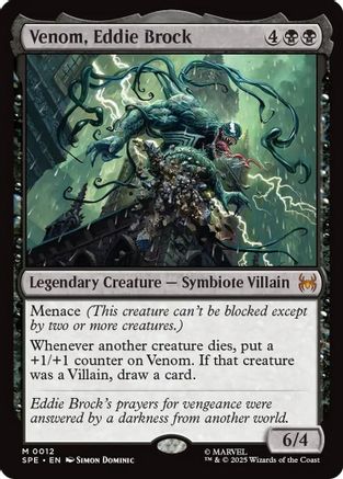 Venom, Eddie Brock (SPE, MAR-012) - mythic