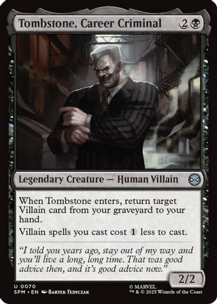 Tombstone, Career Criminal (SPM-070) - uncommon