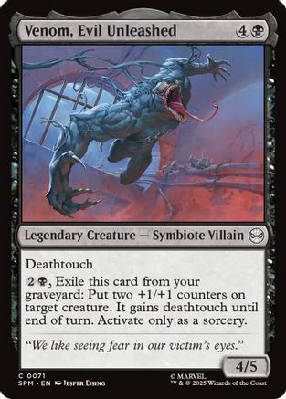 Venom, Evil Unleashed (SPM-071) - common - Foil