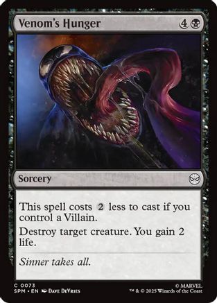 Venom's Hunger (SPM-073) - common - Foil