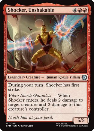 Shocker, Unshakable (SPM-089) - uncommon - Foil