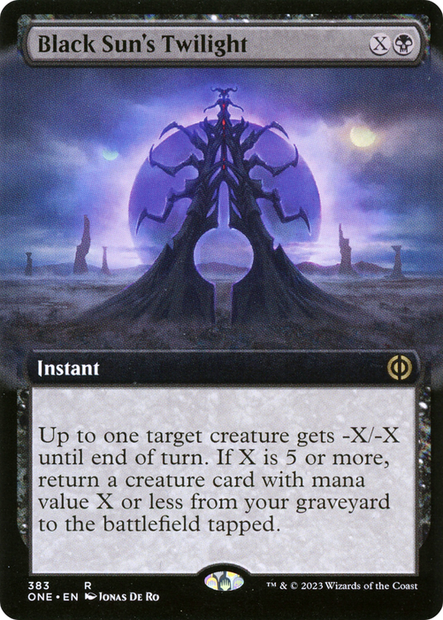 Black Sun's Twilight (ONE-383) - rare: (Extended Art) - Foil