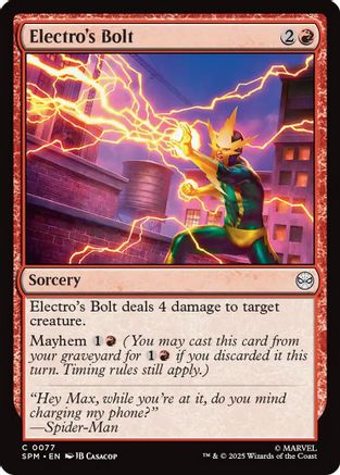 Electro's Bolt (SPM-077) - common - Foil